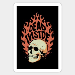 Dead Inside Vintage Design Magnet